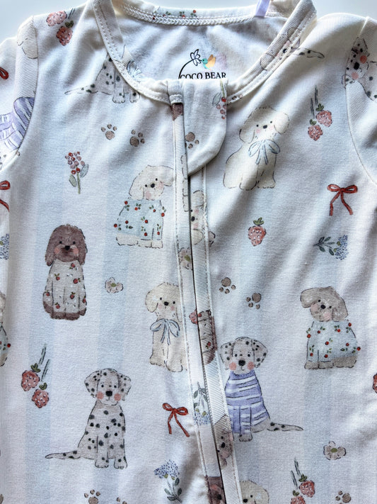 Puppy Love Short Sleeve Romper