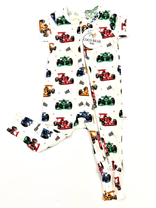 Race Day Short Sleeve Romper