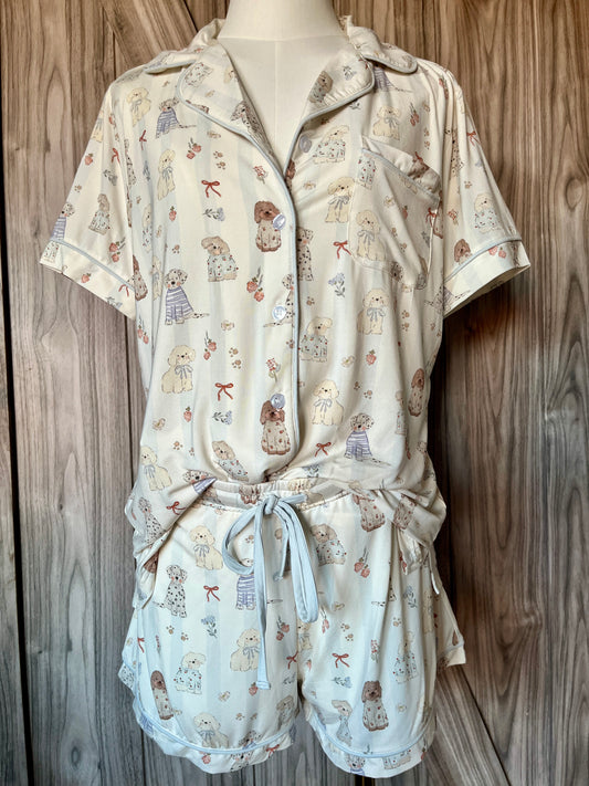Puppy Love Women's Short PJ Set